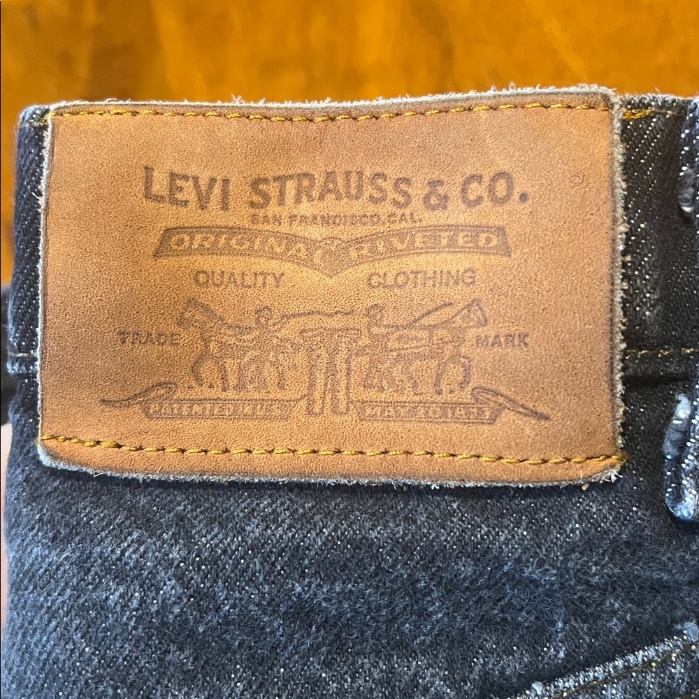 Vintage Orange Tab Levi's 31x30 Faded Black - Picture 3 of 16